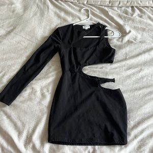 Cut out dress in blanck